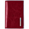 Визитница Piquadro BL SQUARE/Red для своих визиток на кнопке (10,8x7,5x1,5)