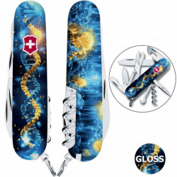 Складаний ніж Victorinox CLIMBER UKRAINE ДНК Українця 1.3703.3.T3270pw