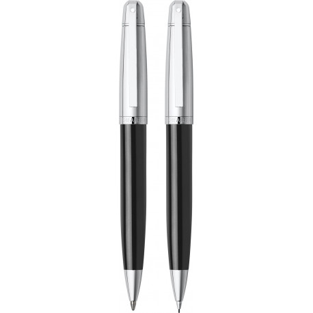 Набір Sheaffer Gift Collection 500 Chrome/Glossy Black CT (кулькова ручка + олівець)