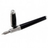 Перьевая ручка ST Dupont Olympio XL Diamonds Black Ch.Lacquer PP FP Du481675m
