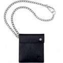 Пепельница ST Dupont DIAMOND карман. в коже на цепочке 29см черн Du83109