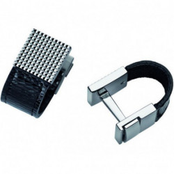 Запонки ST Dupont Black Diamond Leather Du5263