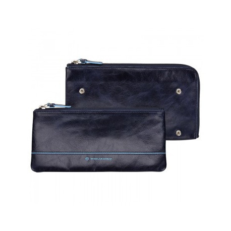 Сумочка Piquadro Blue Square на молнии с 3 отдел. AC2925B2/BLU2