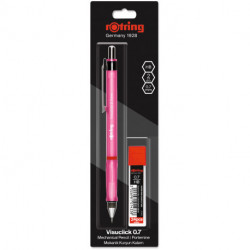 Механический карандаш Rotring VISUCLICK Pink PCL 0,7 + Грифели 0,7мм HB (12) блистер R2089094b