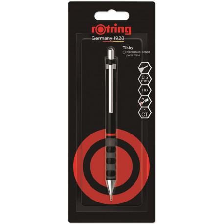 Механический карандаш Rotring TIKKY Black (ISO) PCL 0,5 блистер R2221236