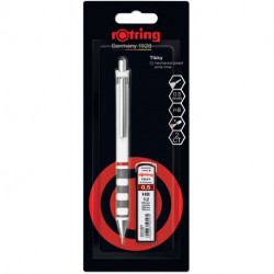 Набор Rotring TIKKY White PCL 0,5 + Грифели 0,5мм HB (12) блистер R2221251
