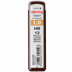Грифели Rotring 1,0мм HB (12) S0312700