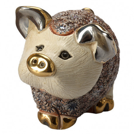 Фігурка/статуетка De Rosa Rinconada Families Zodiac Поросятко, яке стоїть, Рожеве (07x05x05см) Dr414ap-f-25