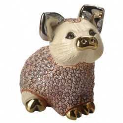 Фигурка/статуэтка De Rosa Rinconada Families Zodiac Поросенок Сидящий Розовый (07x05x05см) Dr414bp-f-25