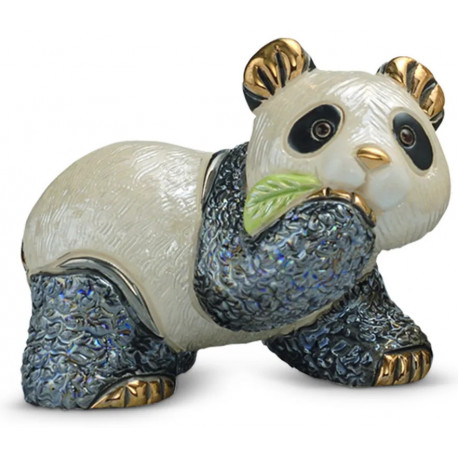 Фігурка De Rosa Rinconada Families Ведмежа Панди з Листочком Dr303f-13