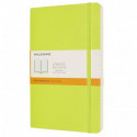 Записная книжка Moleskine Classic средняя / Линейка Лимонная Зеленая Мягкий QP616C2