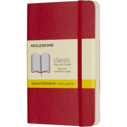 Записная книжка Moleskine Classic карманная / Клетка Красный QP612F2