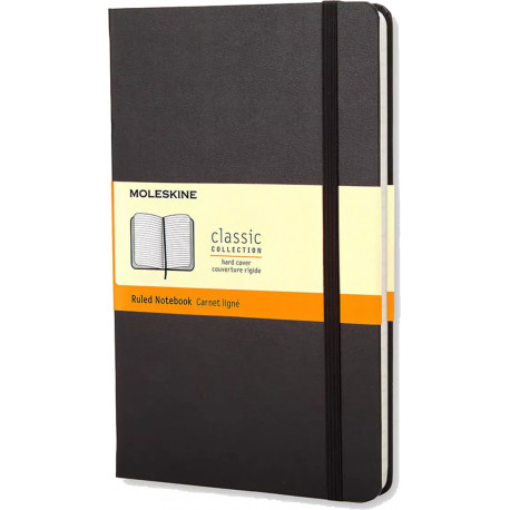Записная книжка Moleskine Classic средний / Линия Черный QP060