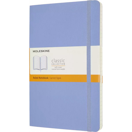 Записная книжка Moleskine Classic средняя / Линия Голубая Гортензия QP616B42