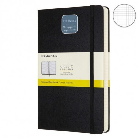 Записник Moleskine Classic Expanded середній / Клітинка Чорний QP061EXP
