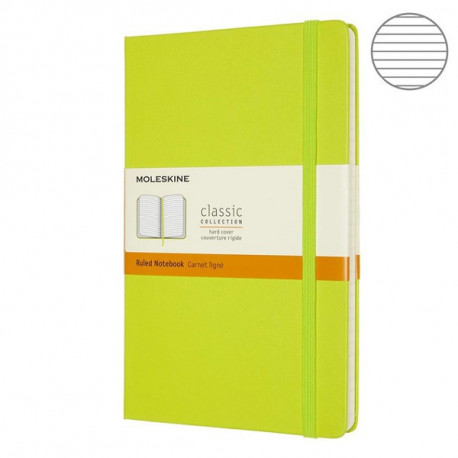 Записник Moleskine Classic середній / Лінійка Лимонний Зелений QP060C2