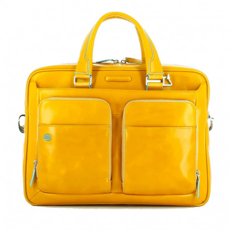 Сумка для ноутбука Piquadro Blue Square (B2) Yellow CA2849B2-G