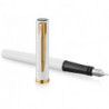 Ручка перьевая Waterman IMPRESSION White GT FP F 13 454