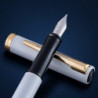 Ручка перьевая Waterman IMPRESSION White GT FP F 13 454