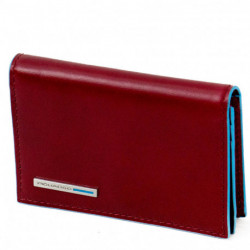 Візитниця Piquadro BL SQUARE/Red для власних візиток на кнопці (10,8x7,5x1,5)
