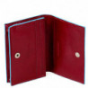 Візитниця Piquadro BL SQUARE/Red для власних візиток на кнопці (10,8x7,5x1,5)