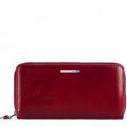 Портмоне женское Piqaudro BL SQUARE/Red на молнии с тремя отдел. PD3229B2_R