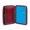 Папка Piquadro BL SQUARE/Red на блискавці з блокнотом А5 і відділенням для iPad mini/iPad mini3 (18,5x23x2) PB3250B2_R