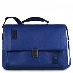Портфель Piquadro с отдел. д/ноутбука/iPad/iPad Air/iPad mini со сьемным ремнем PULSE/Blue CA3111P15_BLU