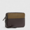 Сумочка / Клатч Piquadro Black Square (B3) Green-Brown AC3944B3R_VETM