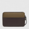 Сумочка / Клатч Piquadro Black Square (B3) Green-Brown AC3944B3R_VETM
