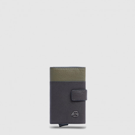 Кредитниця Piquadro Black Square (B3) Green-Brown PP5649B3R_VETM