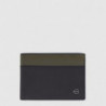 Портмоне Piquadro Black Square (B3) Green-Brown PU1392B3R_VETM