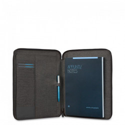 Папка Piquadro на блискавці з блокнотом A4 PULSE/Black PB2830P15_N