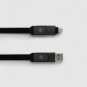 Кабель 60W Lightning, USB-C, USB-A Piquadro Bagmotic (BM) Black AC7071BM_N