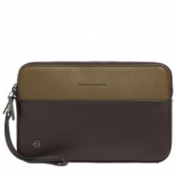 Сумочка / Клатч Piquadro Black Square (B3) Green-Brown AC3944B3R_VETM