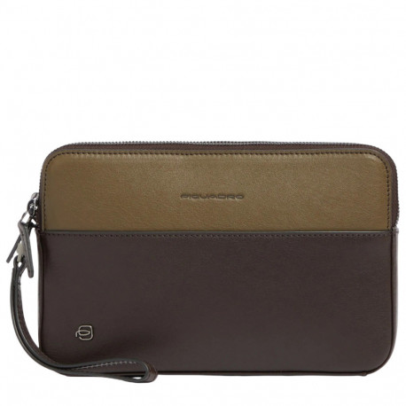Сумочка / Клатч Piquadro Black Square (B3) Green-Brown AC3944B3R_VETM