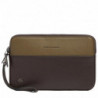 Сумочка / Клатч Piquadro Black Square (B3) Green-Brown AC3944B3R_VETM