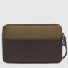 Сумочка / Клатч Piquadro Black Square (B3) Green-Brown AC3944B3R_VETM