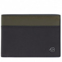Портмоне Piquadro Black Square (B3) Green-Brown PU1392B3R_VETM