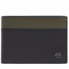 Портмоне Piquadro Black Square (B3) Green-Brown PU1392B3R_VETM
