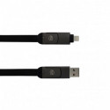 Кабель 60W Lightning, USB-C, USB-A Piquadro Bagmotic (BM) Black AC7071BM_N