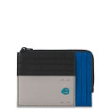 Кредитниця PIQUADRO чорна PULSE/Black-Blue PU1243P15_NB