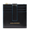 Кредитниця Piquadro Blue Square (B2) Black PP6843B2R-N