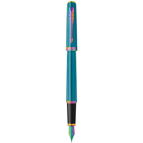 Ручка перьевая Parker MERIDIAN Teal Lacquer RBT FP F 41 211