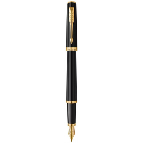 Ручка перьевая Parker MERIDIAN Matte Black Lacquer GT FP F 40 411