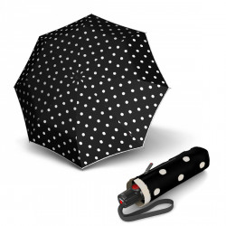 Складана парасолька Knirps T.100 Small Duomatic Dot Art Black Kn9531004901