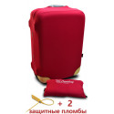 Чохол неопрен на валізу M бордо Висота 55-65см Coverbag CvM0103R