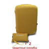 Чохол неопрен на валізу M жовтий Висота 55-65см Coverbag CvM0102E
