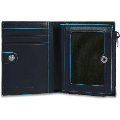Кредитница Piquadro на молнии BL SQUARE/N.Blue PP1351B2_BLU2