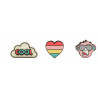 Комплект из трех крышек для молнии Kipling STYLE-IT / Cool Heart Monk K00107_47M